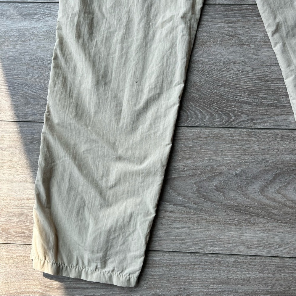 MEC Nylon Elastic Waist Straight Leg Tan Colour Outdoor Pants Made in Canada - Picture 16 of 16